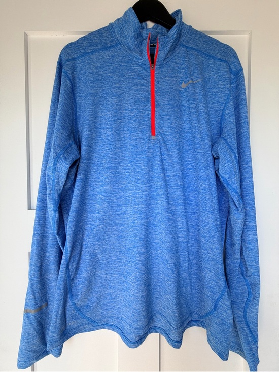 Nike Other - Nike Running Men's Light Blue Heather Half-Zip Performance Top